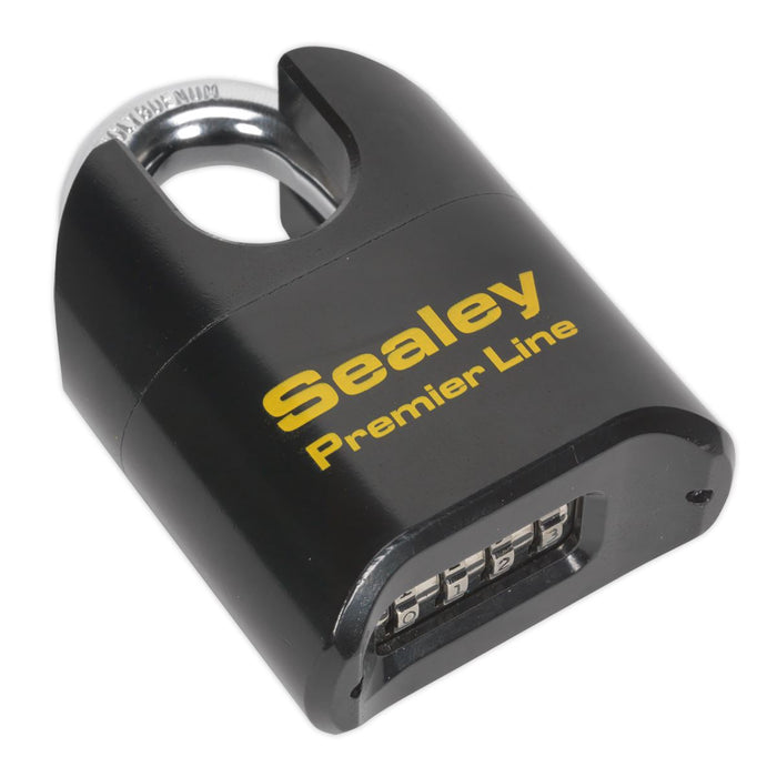 Sealey Steel Body Combination Padlock Shrouded Shackle 62mm PL603S Sealey  - Dynamic Drive