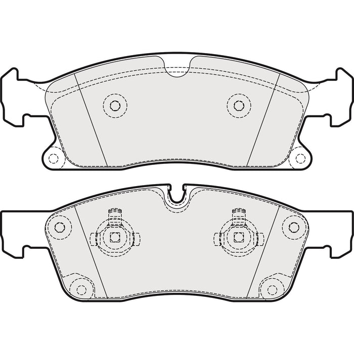 Genuine APEC Front Brake Discs & Pads Set Vented for Mercedes-Benz M-Class