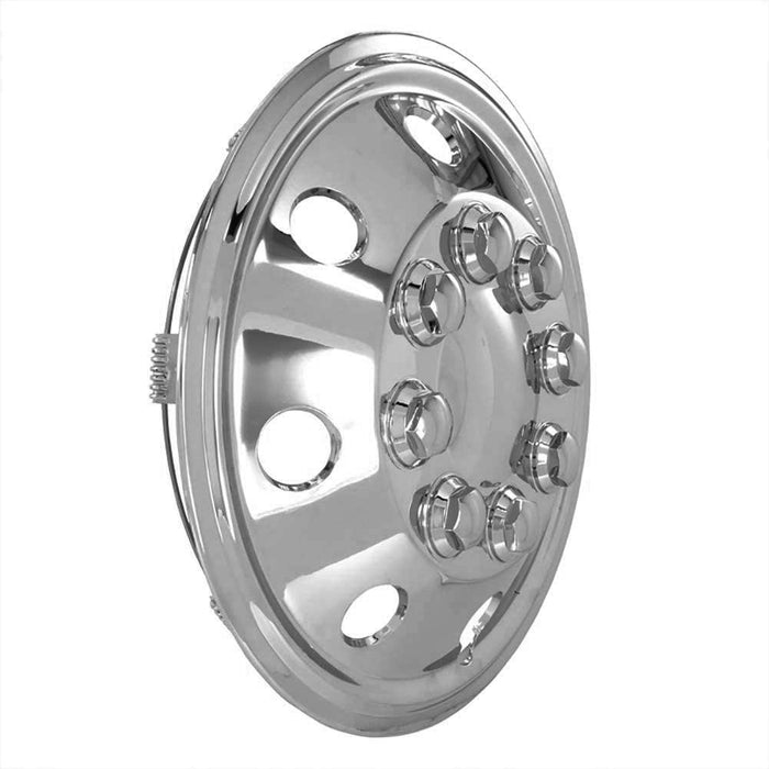 16" Chrome Van Wheel Trims Motorhome RV American Style Hub Caps X 4 Domed New Milenco  - Dynamic Drive