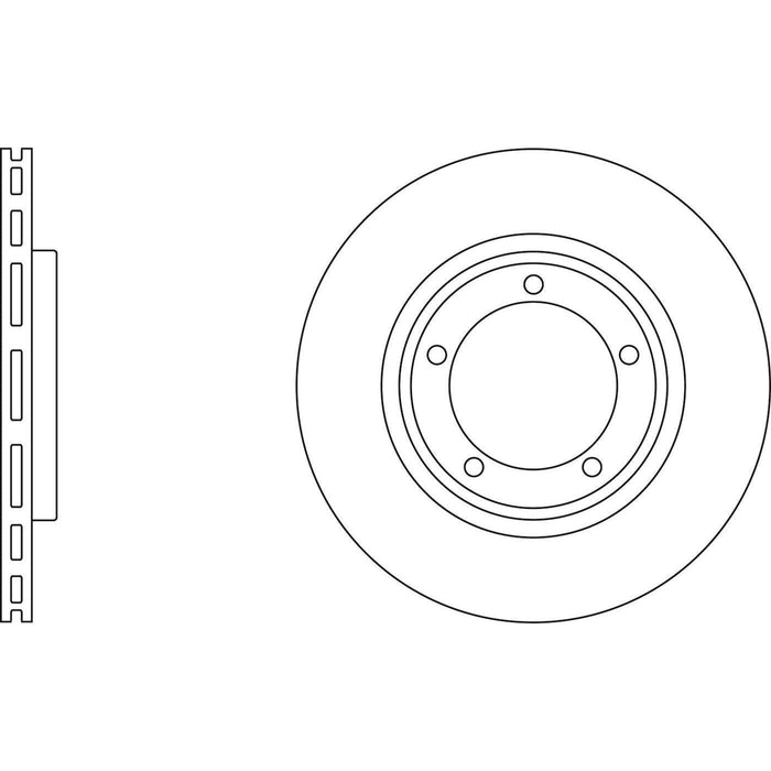 Apec Brake Disc Front Fits Daihatsu Fourtrak Rocky Rugger Sportrak