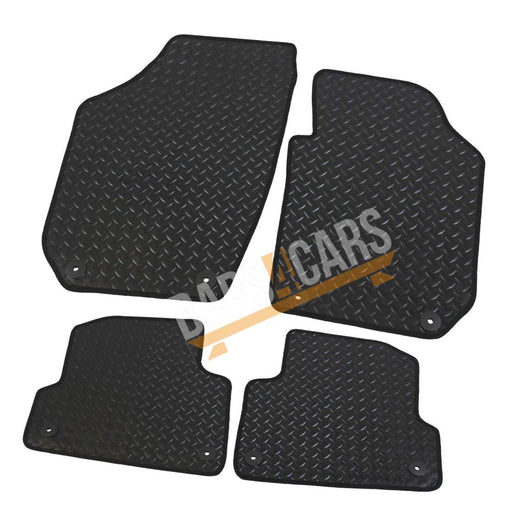 Tailored Rubber Mats fits Skoda Fabia + Clips 2007 2008 2009 2010 2011 2012 2013 UKB4C  - Dynamic Drive