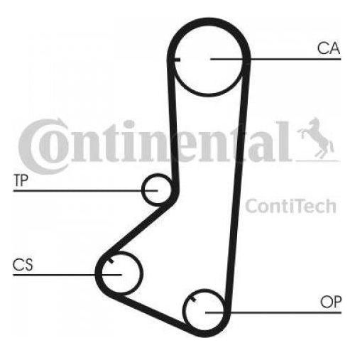 Genuine Continental ContiTech Timing Belt Kit fits Mitsibishi CT839K1 ContiTech  - Dynamic Drive