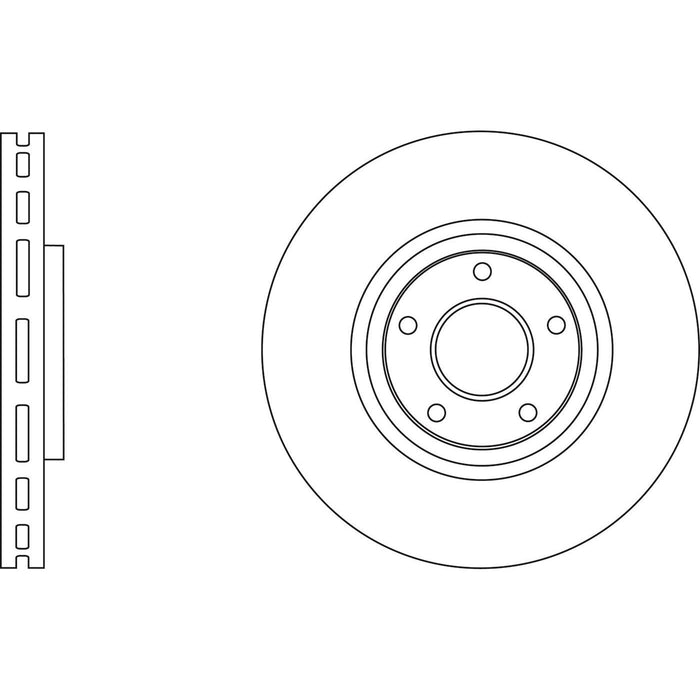 Genuine APEC Front Brake Discs & Pads Set Vented for Nissan Juke