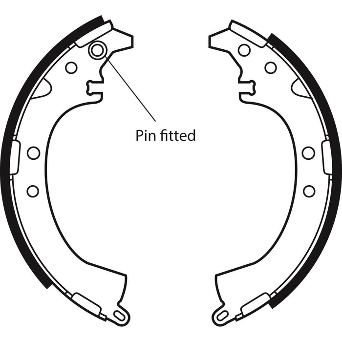 Apec Brake Shoe Rear Fits Daihatsu Extol Terios Toyota Rav-4