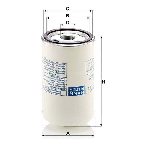 Genuine Mann Air / Oil Separator for Alup SCD SCK Compressors LB719/2 MANN-FILTER  - Dynamic Drive