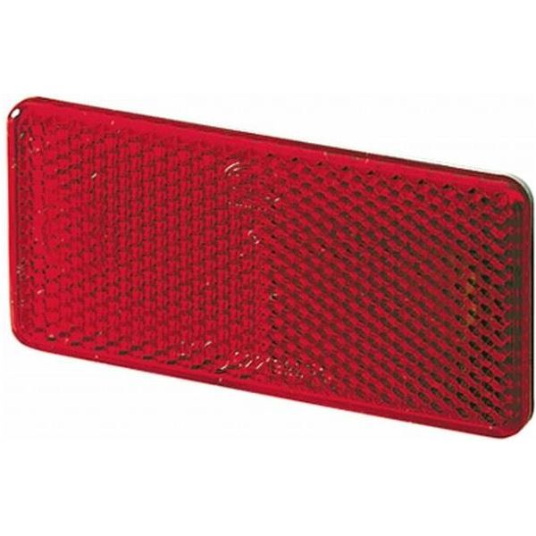 Hella Reflector Lens Colour: Red rectangular Glued/mounting 8RA 003 326-031