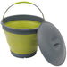 Collaps Bucket with Lid Green: Compact and Collapsible Camping Bucket with Lid Outwell  - Dynamic Drive