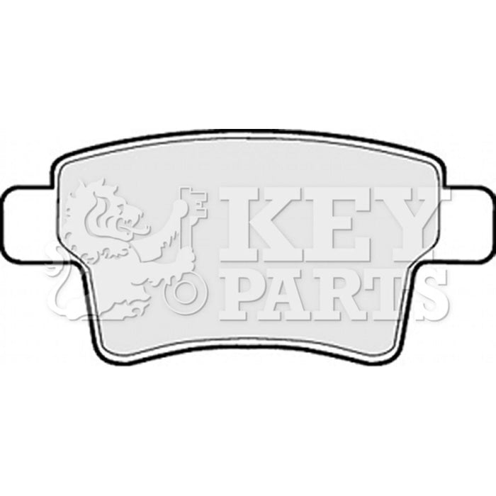 Genuine Key Parts KBP2029 Rear Brake Pads-Includes Wear Indicators (Bosch)