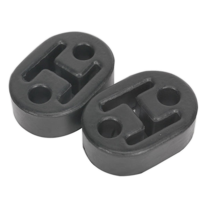 Sealey Exhaust Mounting Rubbers L60 x D41 x H20 (Pack of 2) EX02 Sealey  - Dynamic Drive