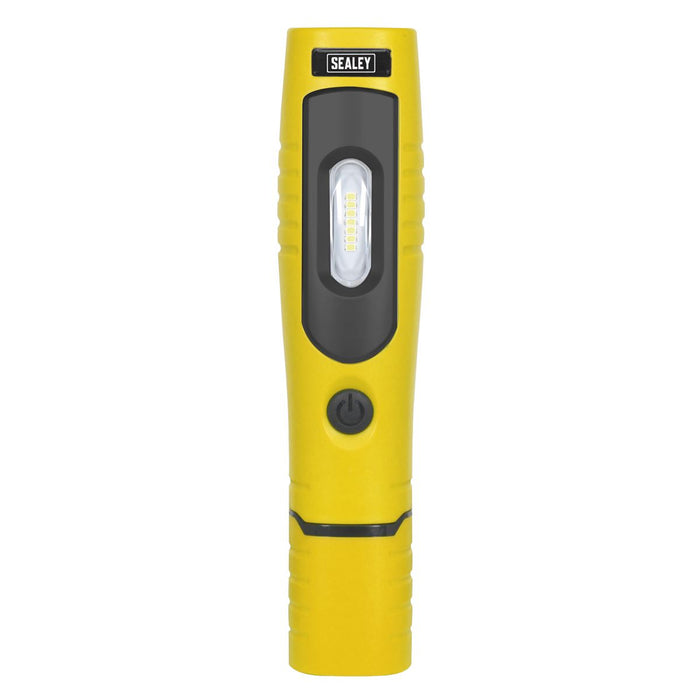 Sealey Yellow Rechargeable 360° Inspection Lamp 7 SMD+3W LED Lithium-ion Sealey  - Dynamic Drive