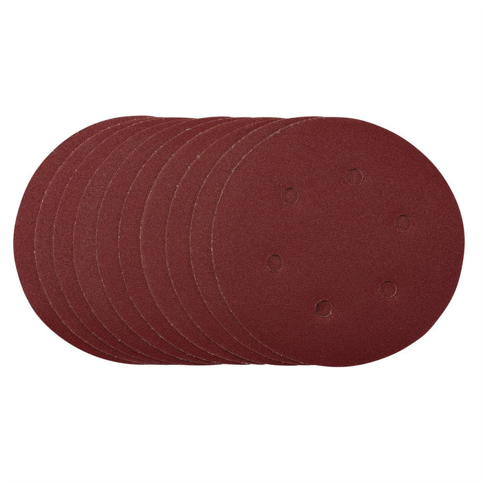 Draper Sanding Discs, 150mm, Hook & Loop, 120 Grit, (Pack of 10) 54948 Draper  - Dynamic Drive