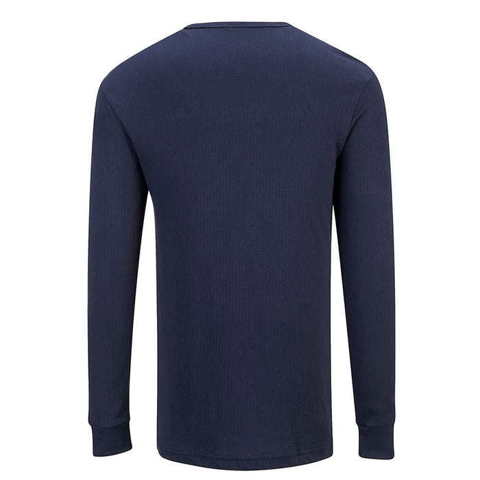 Portwest Thermal Long Sleeve T-Shirt - Navy - XX Large Portwest  - Dynamic Drive