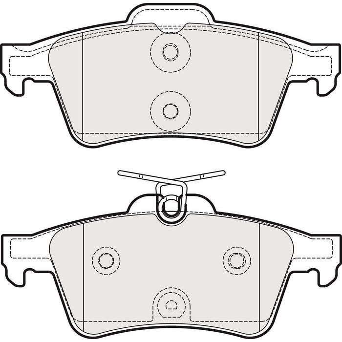 Apec Brake Pads Rear Fits Peugeot 508