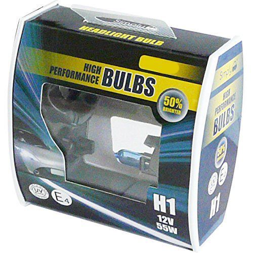 2x H1 Car Headlamp Dip Beam Bulb 50% Brighter fits Honda ACCORD VII Tourer 2003 UKB4C  - Dynamic Drive