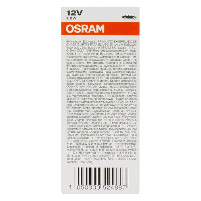 Osram 2723 284 W2X4.6d Bulb 12 V 2.3 W