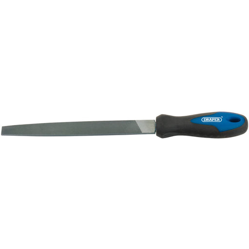 Draper Soft Grip Engineer's Flat File and Handle, 200mm 44952 Draper  - Dynamic Drive