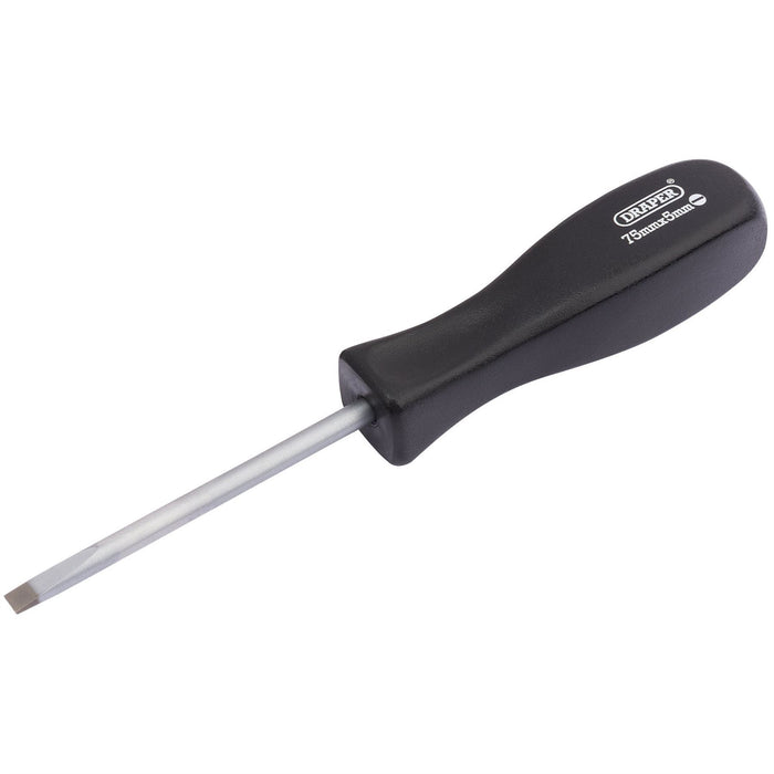 Draper Plain Slot Mechanic's Screwdriver, 5 x 75mm 19527 Draper  - Dynamic Drive