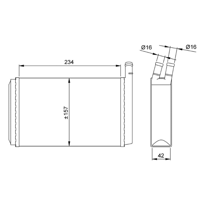 NRF Heater Radiator 58614