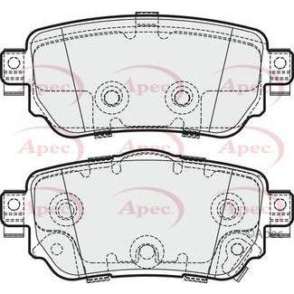 Apec Brake Pads Rear Fits Nissan Leaf Qashqai X-Trail Renault Kadjar Ko