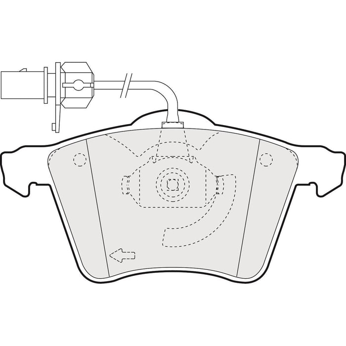 Apec Brake Pads Front Fits Ford Galaxy Seat Alhambra VW Caravelle Multivan Sharan