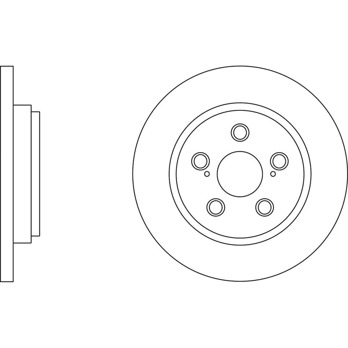 Apec Brake Disc Rear Fits Toyota Urban Cruiser