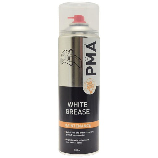 1 x PMA White Calcium Grease Multi Purpose PTFE Lubricant Aerosol Spray WHGR PMA  - Dynamic Drive