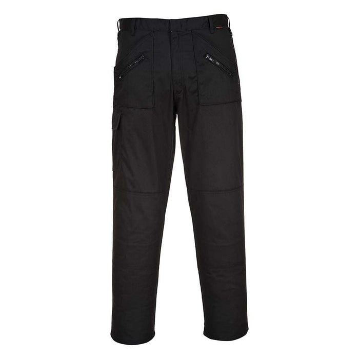 Portwest Action Trousers - Black - 44in. Waist (Short) Portwest  - Dynamic Drive