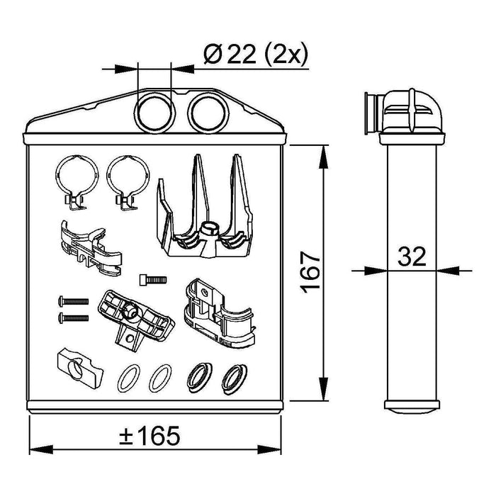 NRF Heater Radiator 54208