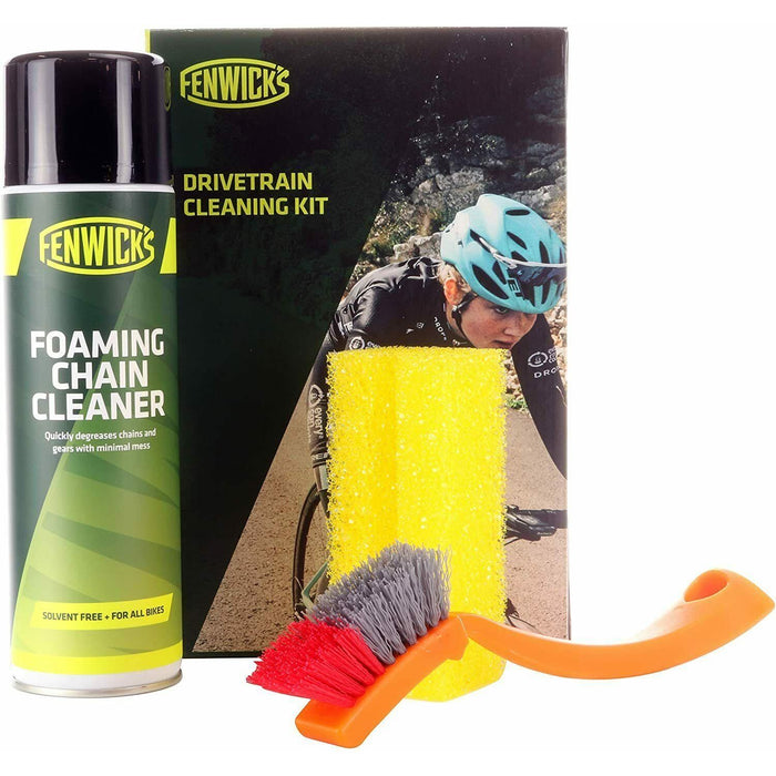 Fenwicks Bike Drivetrain Cleaning Kit Foaming Cleaner Brush & Sponge - 5507 Fenwicks  - Dynamic Drive