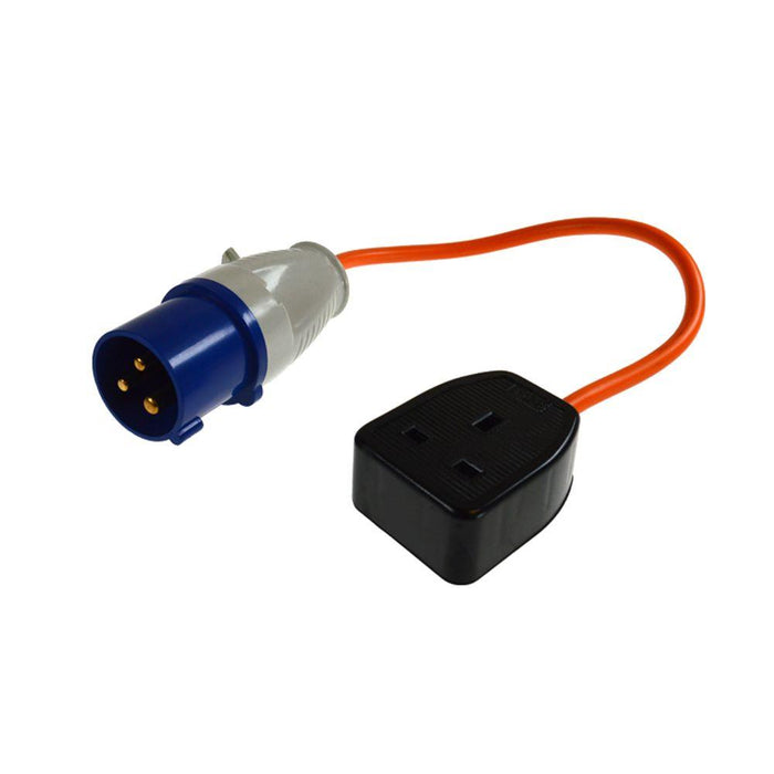 230V 16A Uk Hook-Up Lead 3 Pin / 230V Mains Adaptor Maypole  - Dynamic Drive