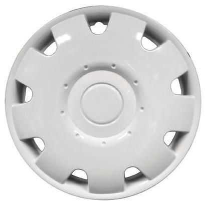 Pair Of White 13" Universal Caravan Wheel Trims Hub Caps Streetwize  - Dynamic Drive