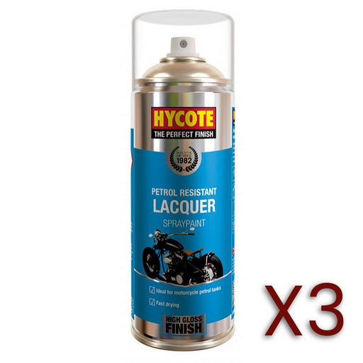 3x Hycote XUK435 Petrol Resistant Lacquer 400ml Hycote  - Dynamic Drive