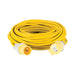 Defender Extension Lead Yellow 2.5mm2 16A 25m 110V Defender  - Dynamic Drive