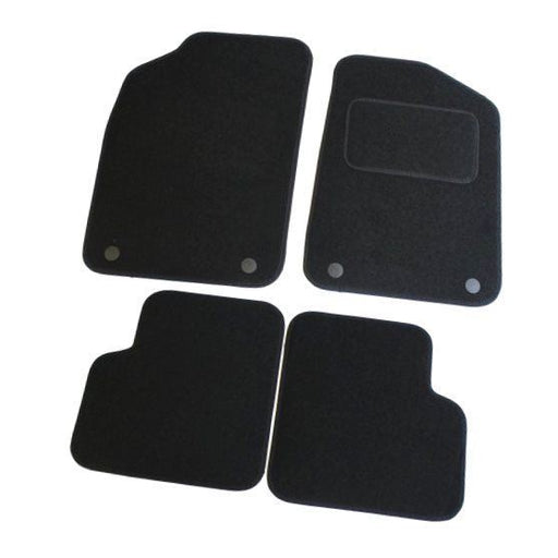 Fully Tailored Black Carpet Car Mats for Fiat 500 Dec 12> Set of 4 With 4 Clips UKB4C  - Dynamic Drive