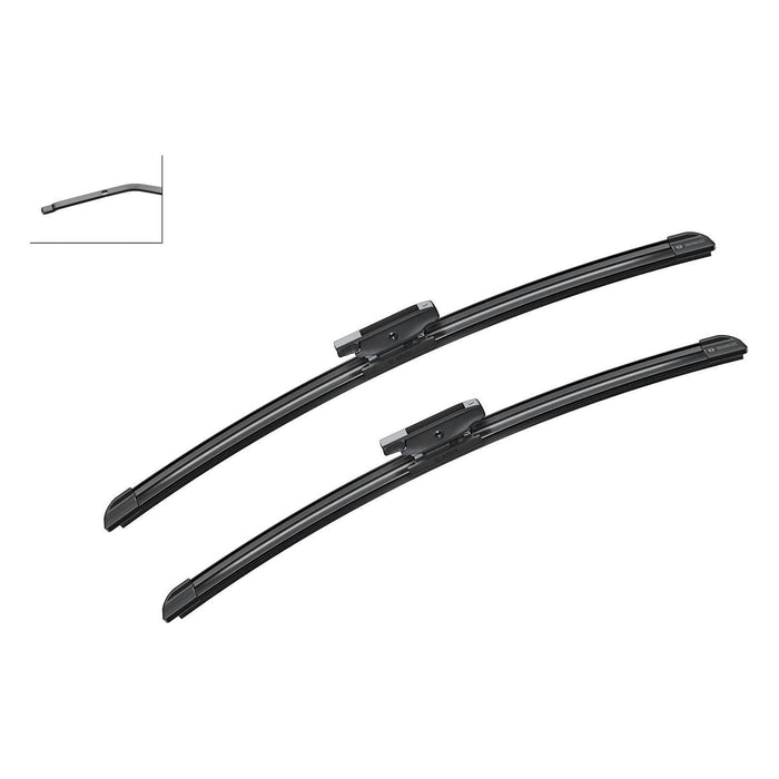 Bosch Aerotwin Flat Blade Front Windscreen Wiper Blade Pair Set 450/475mm A861S