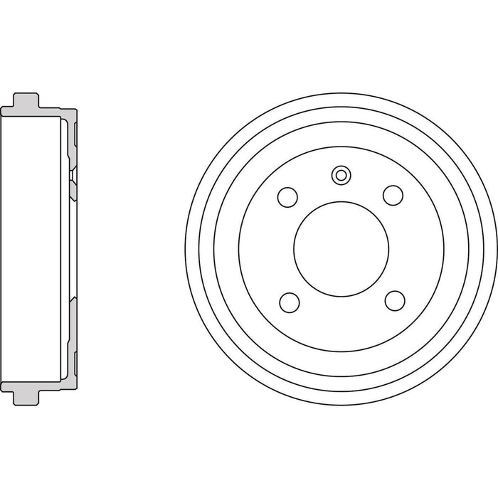 Apec Brake Drum Rear Fits Seat Arosa Cordoba Ibiza Skoda Citigo VW Lupo Polo Up