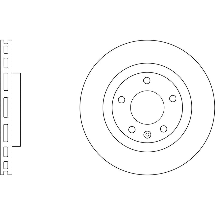 Apec Brake Disc Front Fits Audi A6 A7 A8