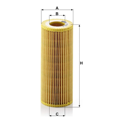 Genuine Mann Oil Filter for BMW 3 5 7 X3 X5 2003- HU721/4X Mann & Hummel  - Dynamic Drive