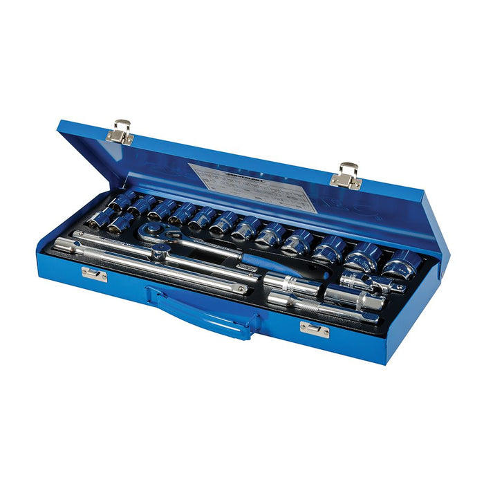 Silverline Socket Wrench Set 1/2" Drive Metric 21pce 21pce Silverline  - Dynamic Drive