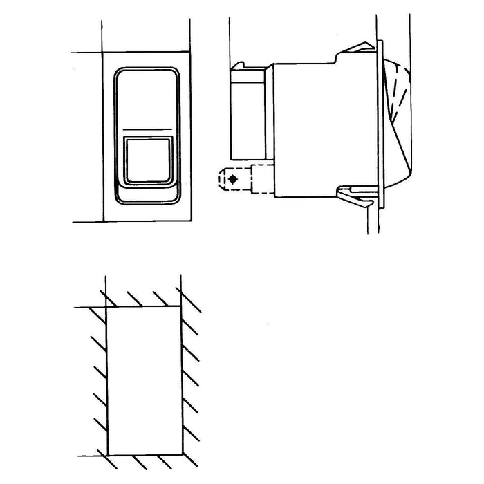 Hella Switch Flip Switch Control II+I-0 Number of connectors: 6 6RH 004 570-261 Hella  - Dynamic Drive