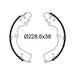 Valeo Drum Brake Shoes 564322 Automotive Part fits Subaru Valeo  - Dynamic Drive