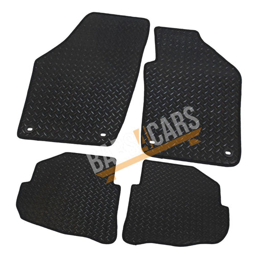 Tailored Rubber Mats for VW Polo 04-09 + Clips 2004 2005 2006 2007 2008 2009 UKB4C  - Dynamic Drive