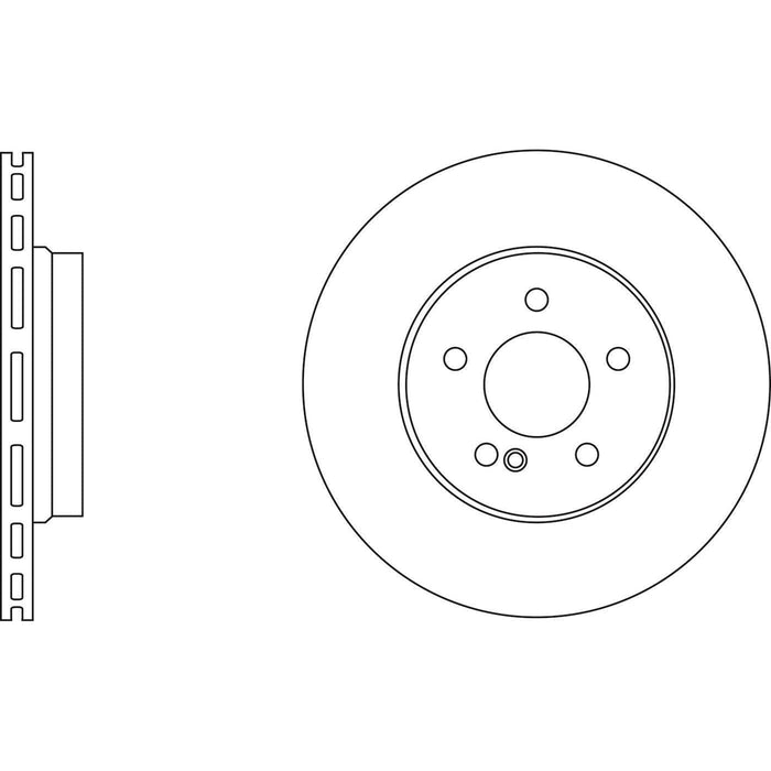 Apec Brake Disc Rear Fits Chrysler Crossfire Mercedes C Class Clk E Slk