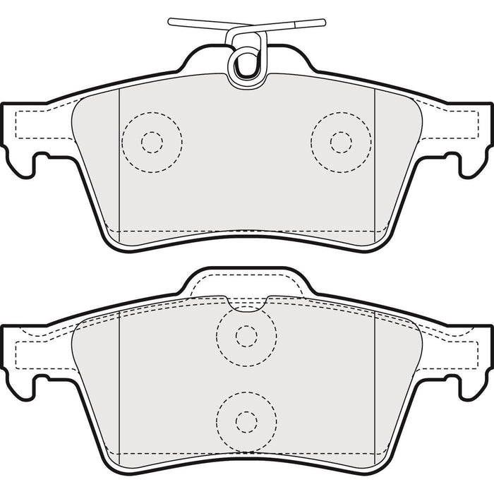 Apec Brake Pads Rear Fits Cadillac Bls Citroen C5 Ford C-Max Focus Tourneo Connec