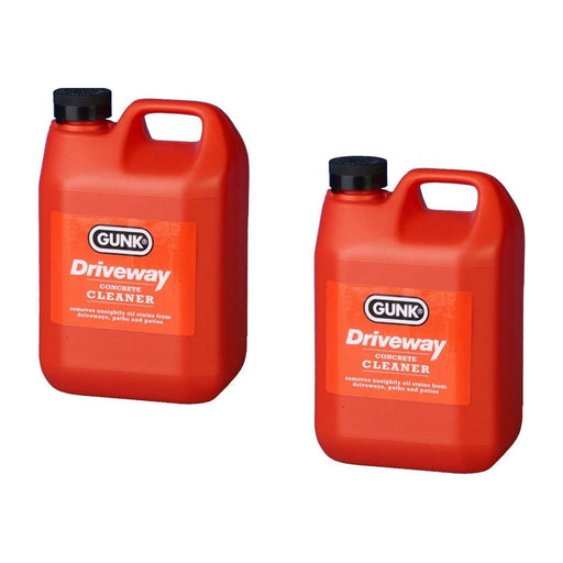 2x Gunk Driveway Cleaner Oil Stain Remover Garage Floor Paths Patio Cleanse 2L UKB4C  - Dynamic Drive