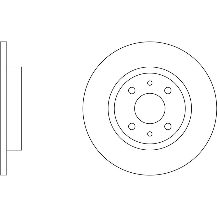 Apec Brake Disc Front Fits Alfa Romeo 145 146 Chrysler Ypsilon Fiat 500 Brava Br