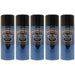 5x Hammerite SMOOTH BLACK Direct to Rust Metal Spray Paint Aerosol 400ml Hammerite  - Dynamic Drive