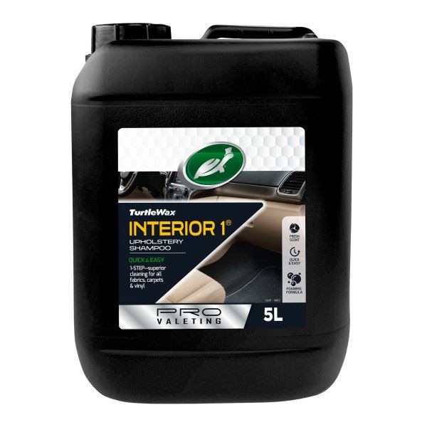 Turtle Wax Turtle Wax Interior 1 Upholstery Shampoo 5Ltr Turtle Wax  - Dynamic Drive