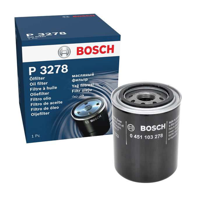 Genuine Bosch Car Oil Filter P3278 fits Bentley Mulsanne - 6.8 - 09-20 045110327