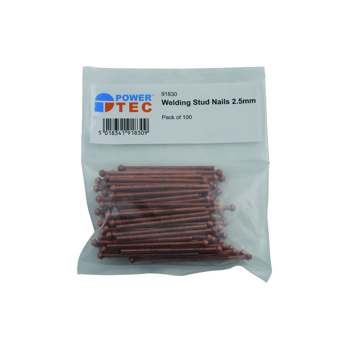 Power-Tec Stud Nails 2.5mm 100pc 91830